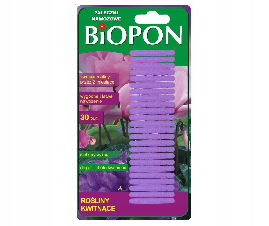 

Pałeczki Nawozowe Rośliny Kwitnące 30 sztuk Biopon