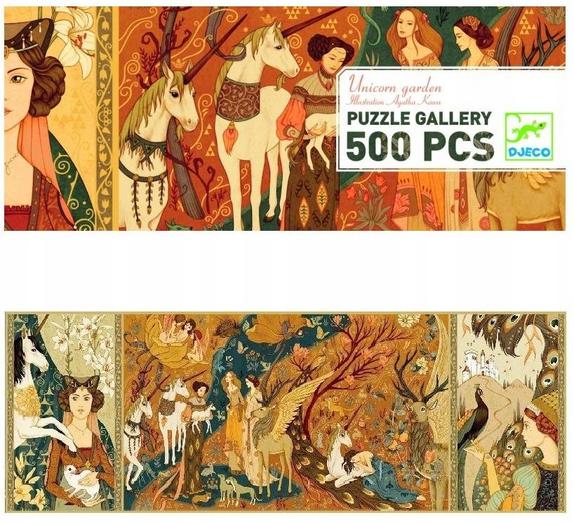 

Djeco 07624 Puzzle Gallery Dama Z Jednorożcem
