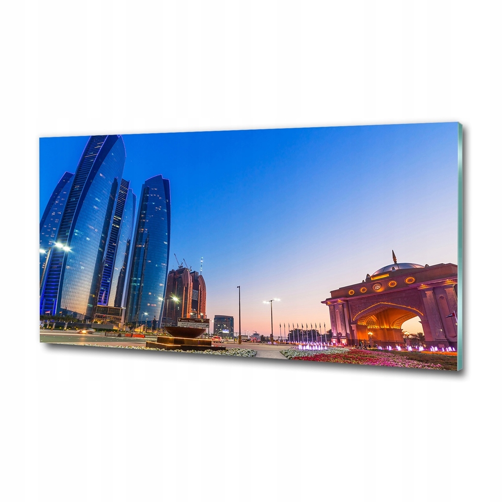 Skleněný obraz na zeď Ulice Abu Dhabi