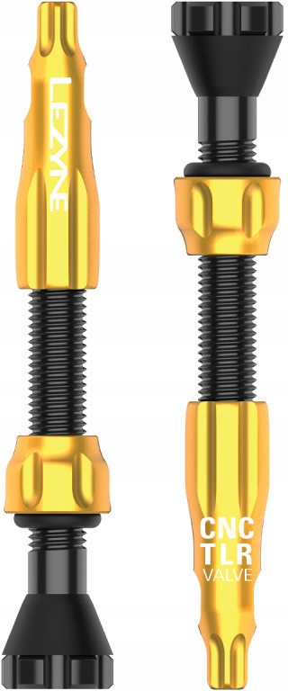 Wentyl bezdętkowy Cnc Lezyne 44mm złoty