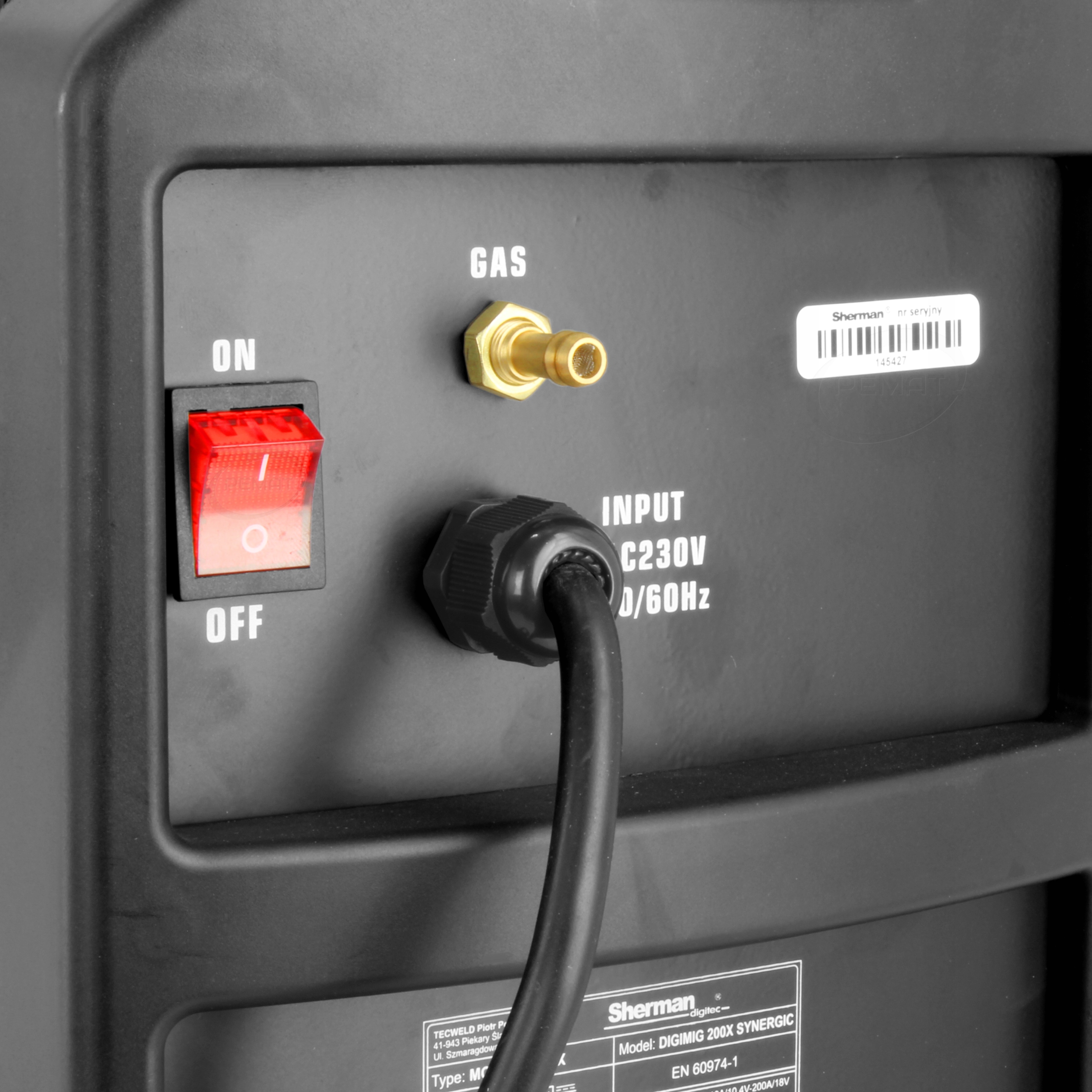 ZESTAW Sherman DIGIMIG 200X Synergic Metody spawania MIG/MAG MMA TIG