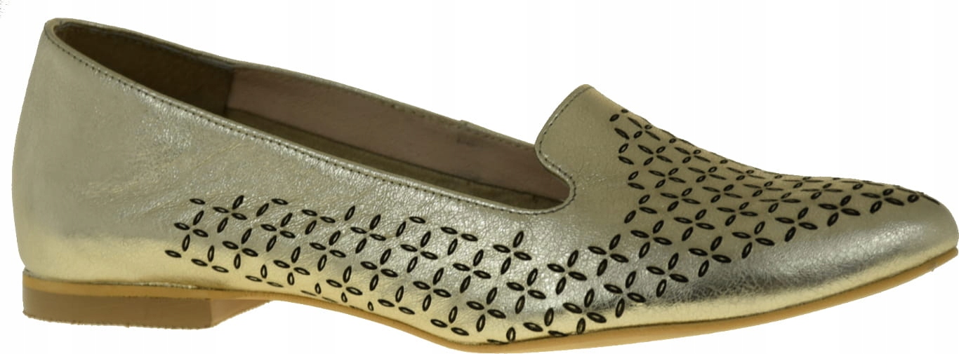 Exkluzivní Zlaté Pohodlné Dámské Baleríny 1109 37