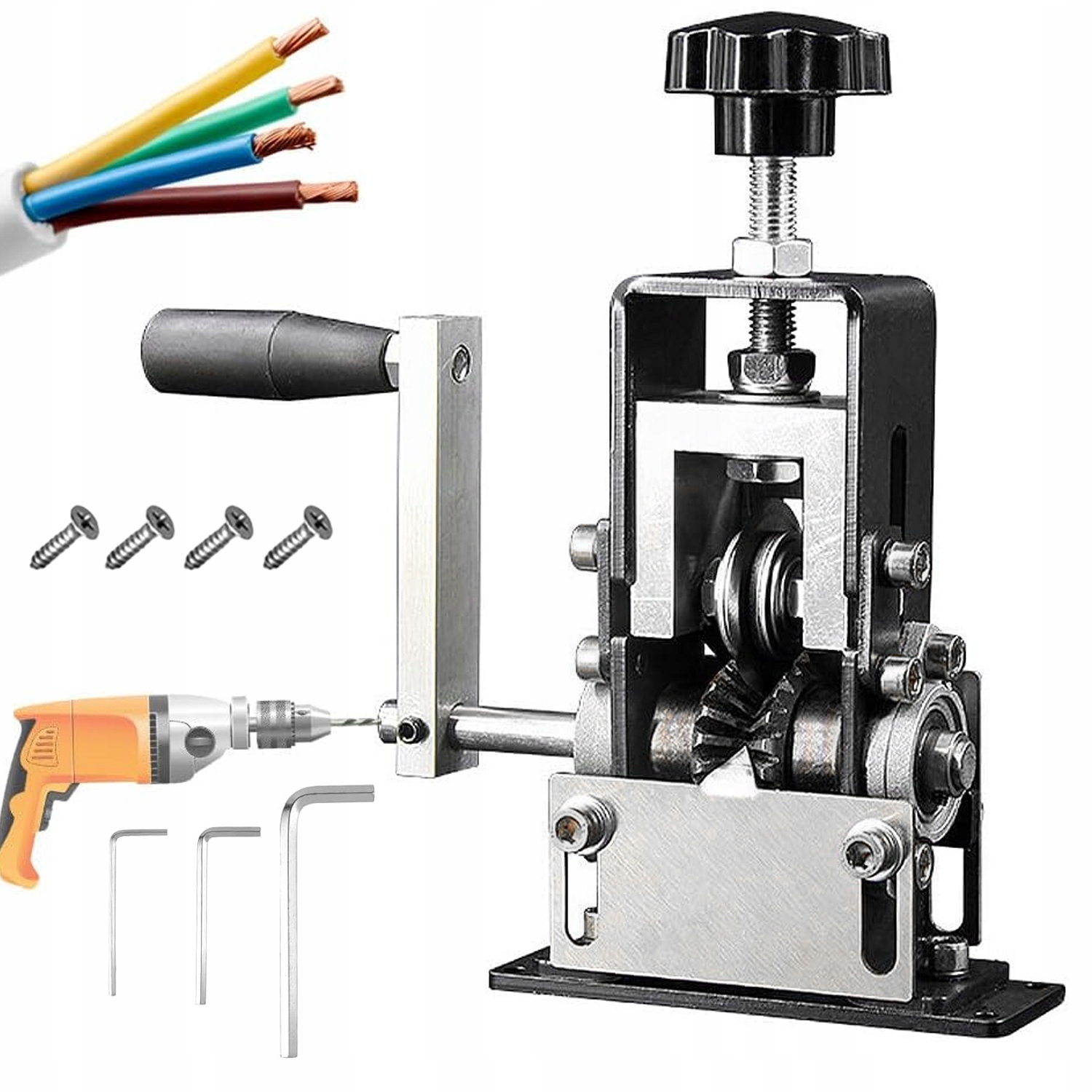 Korýtkový Stroj Na Stahování Kabelů, Stahovák Izolace 1 MM-20 MM S Vrtačkou