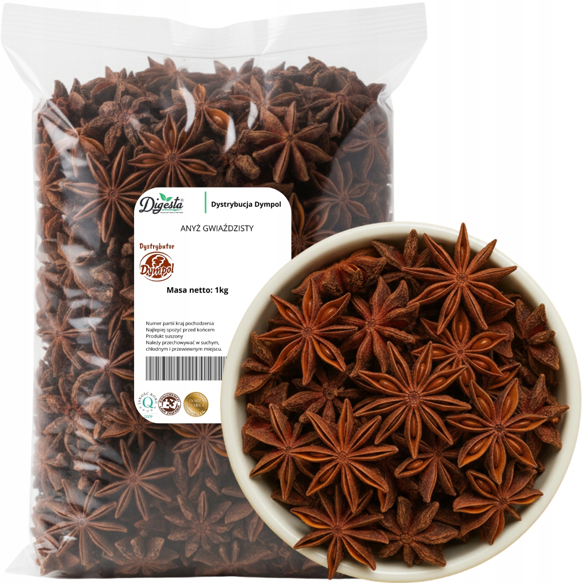 Levně Anýz Hviezda Aromatický Hviezdicový Aníz Voňavý Prírodný Premium 1 kg