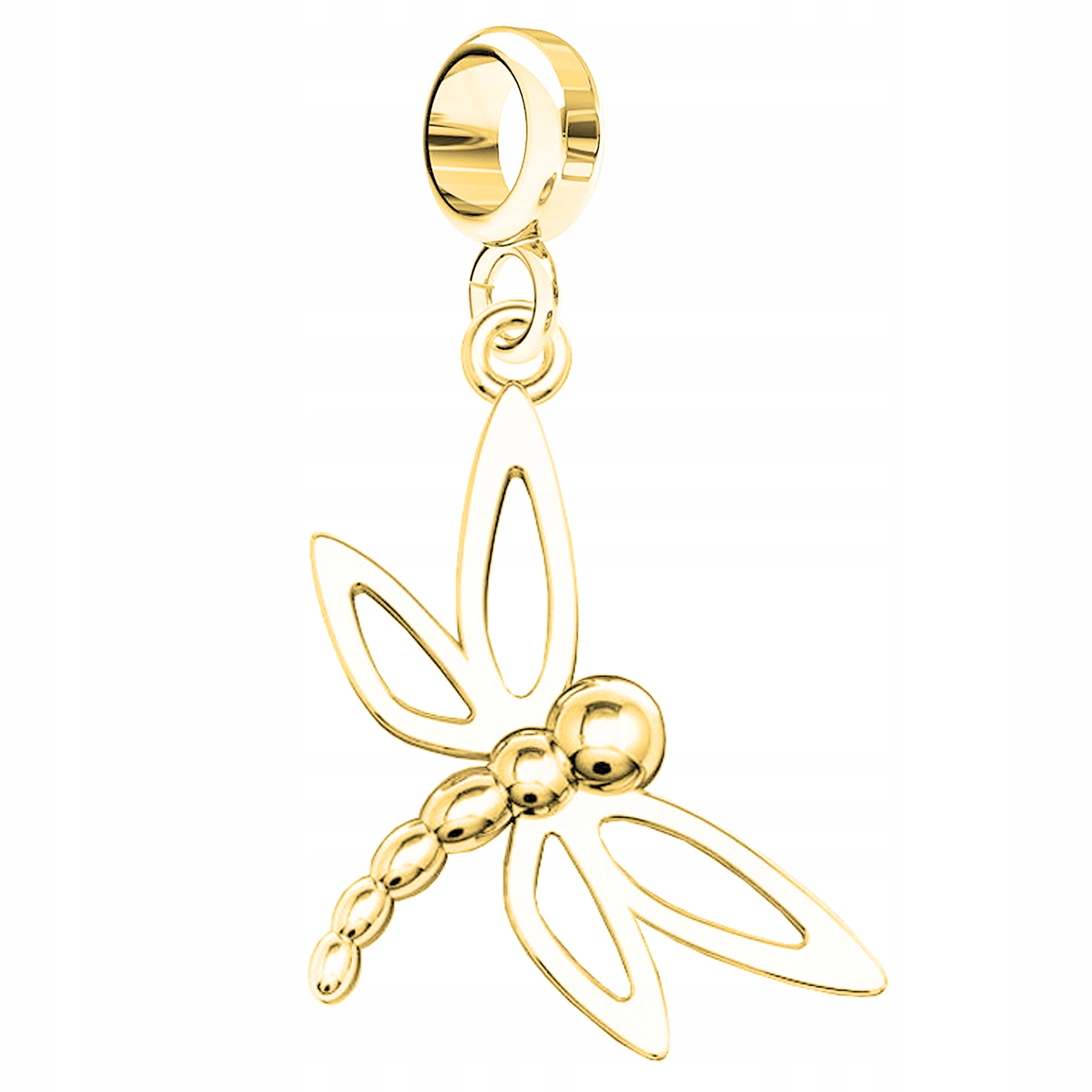 Závěsné přívěsky zlaté Vážka Hmyz stříbro