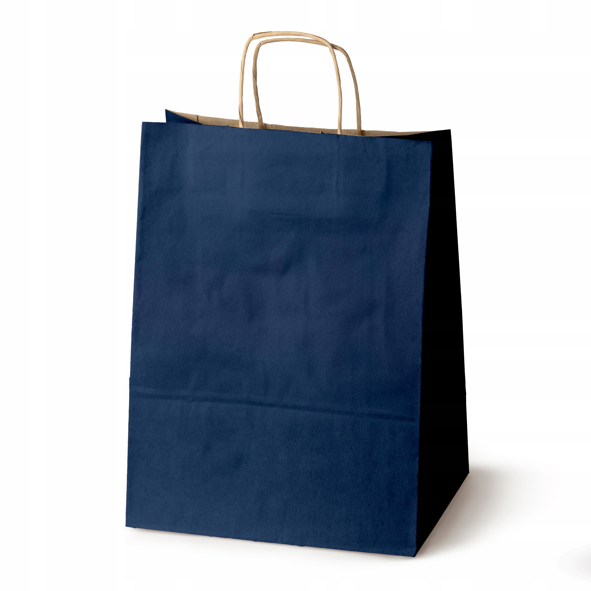 ZESTAW 50 szt. TOREB PAPIEROWYCH 30x17x42,5 cm GRANATOWYCH Uchwyt Skręcany