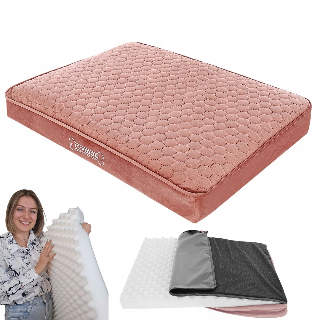 Legowisko Ortopedyczne Materac dla psa Pik XL 100x75 Pokrowiec na zamek