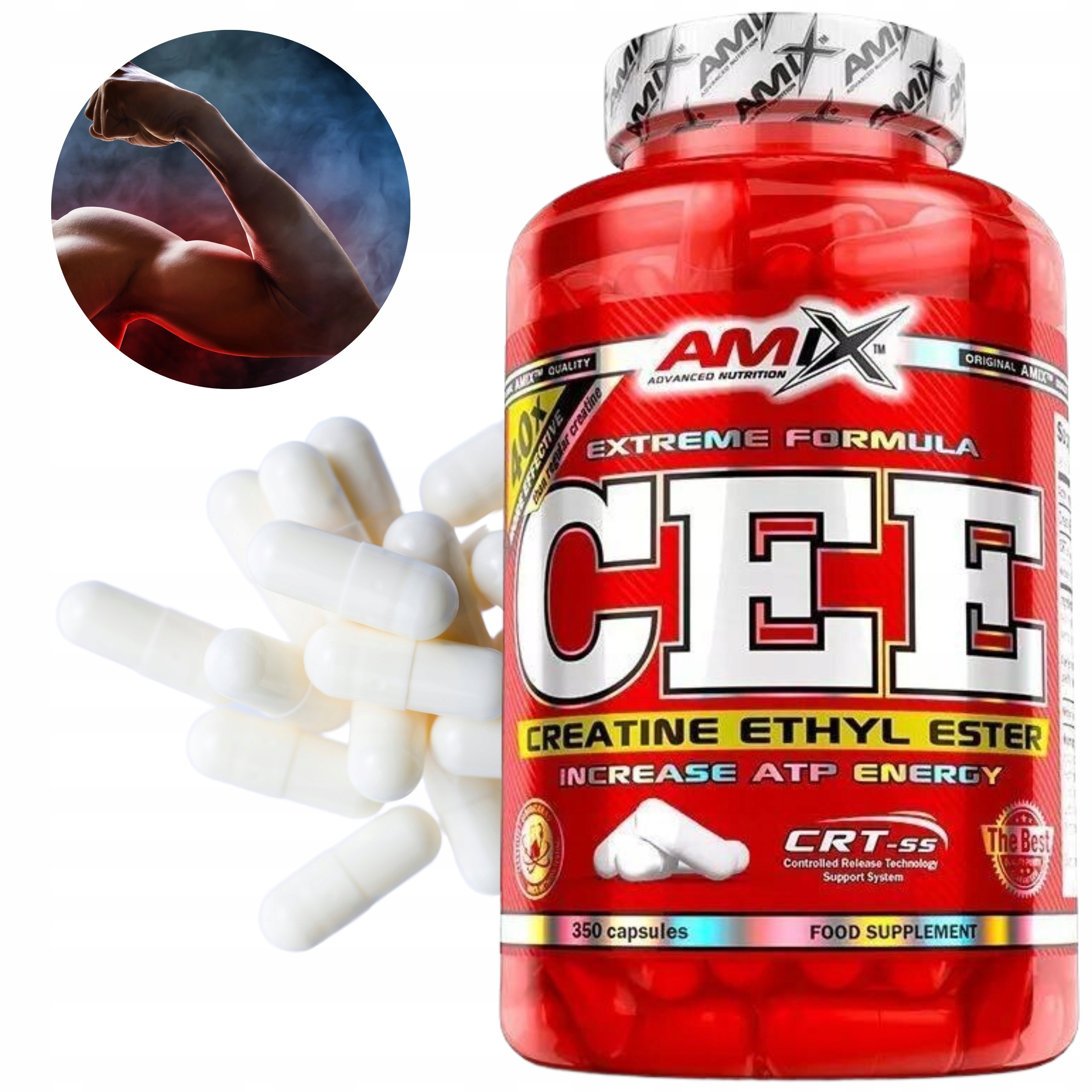 Kreatin Hcl Cee Etylester 350 kapslí Moc! creatine ethyl ester