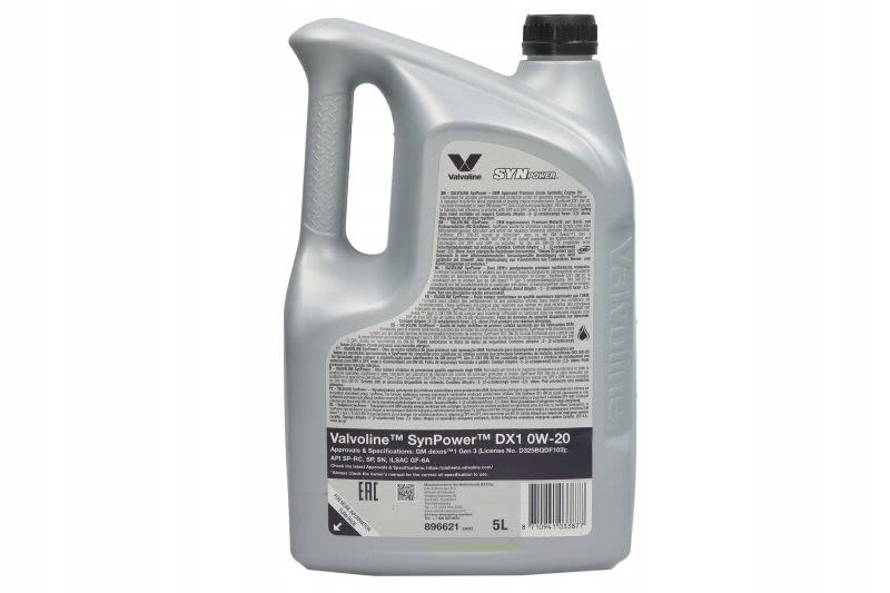 Motorový olej Valvoline Synpower DX1 0W20 5L