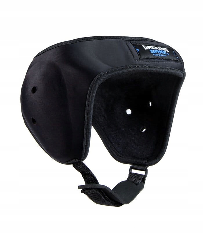 Ochraniacze na uszy Ground Game Bjj Mma Zapaśnicze Grapplingowe czarne Logo