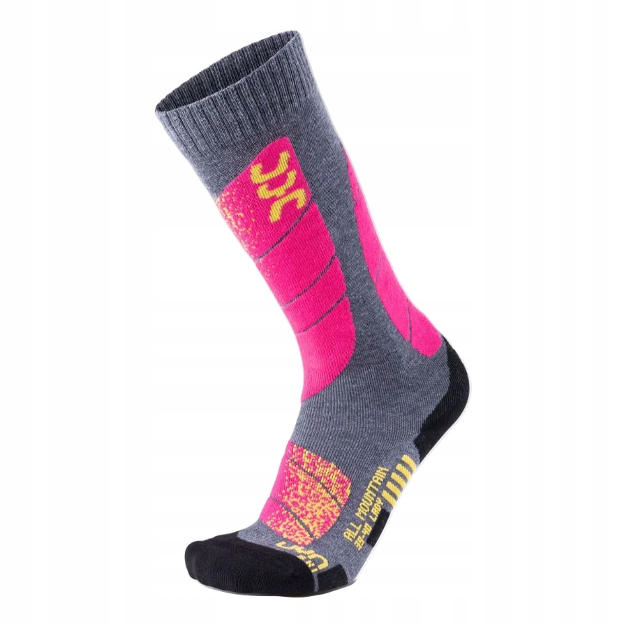 Skarpety narciarskie damskie Uyn Ski All Mountain Lady szaro-różowe 39/40