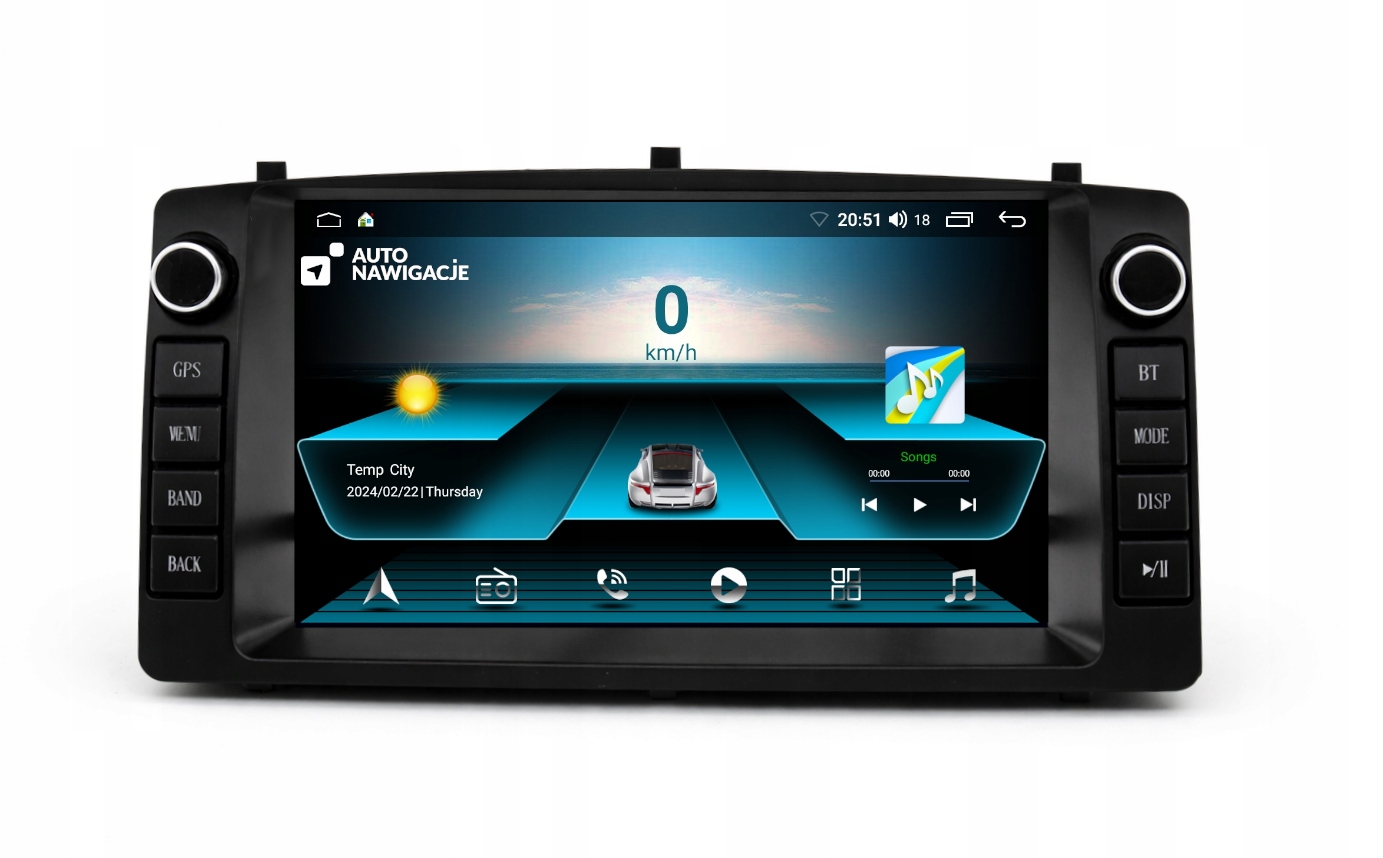 Radio Nawigacja Gps Toyota Corolla E12 2001-2009 Android Carplay 2/32 Gb