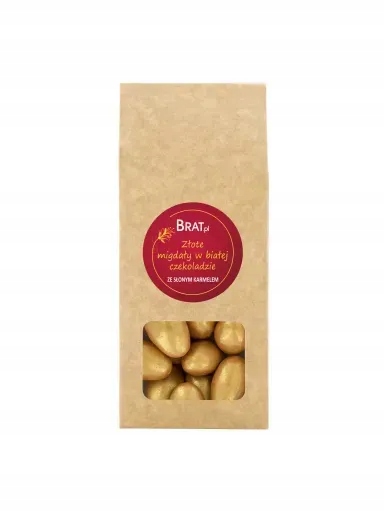 3x Zlaté mandle v bílé čokoládě se slaným karamelem 100 g