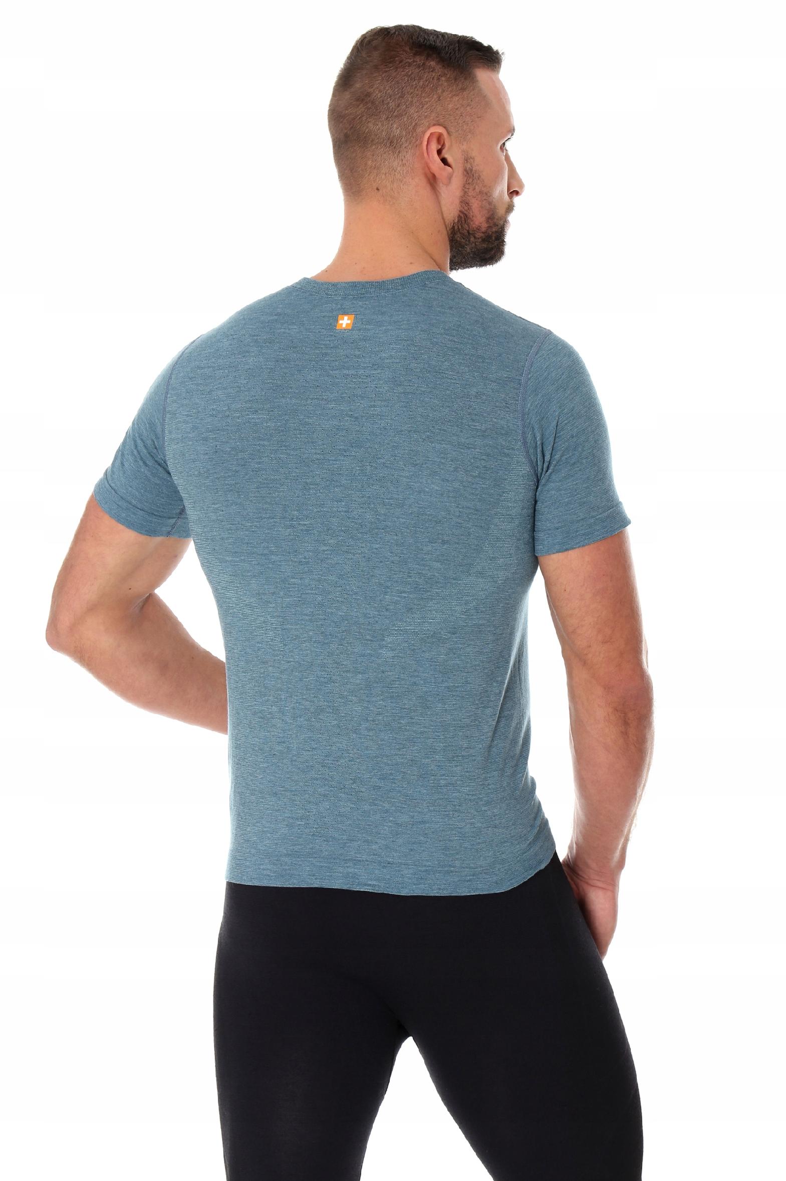 Termoaktywna oddychające męska koszulka Brubeck Outdoor Wool S Kolekcja ACTIVE WOOL