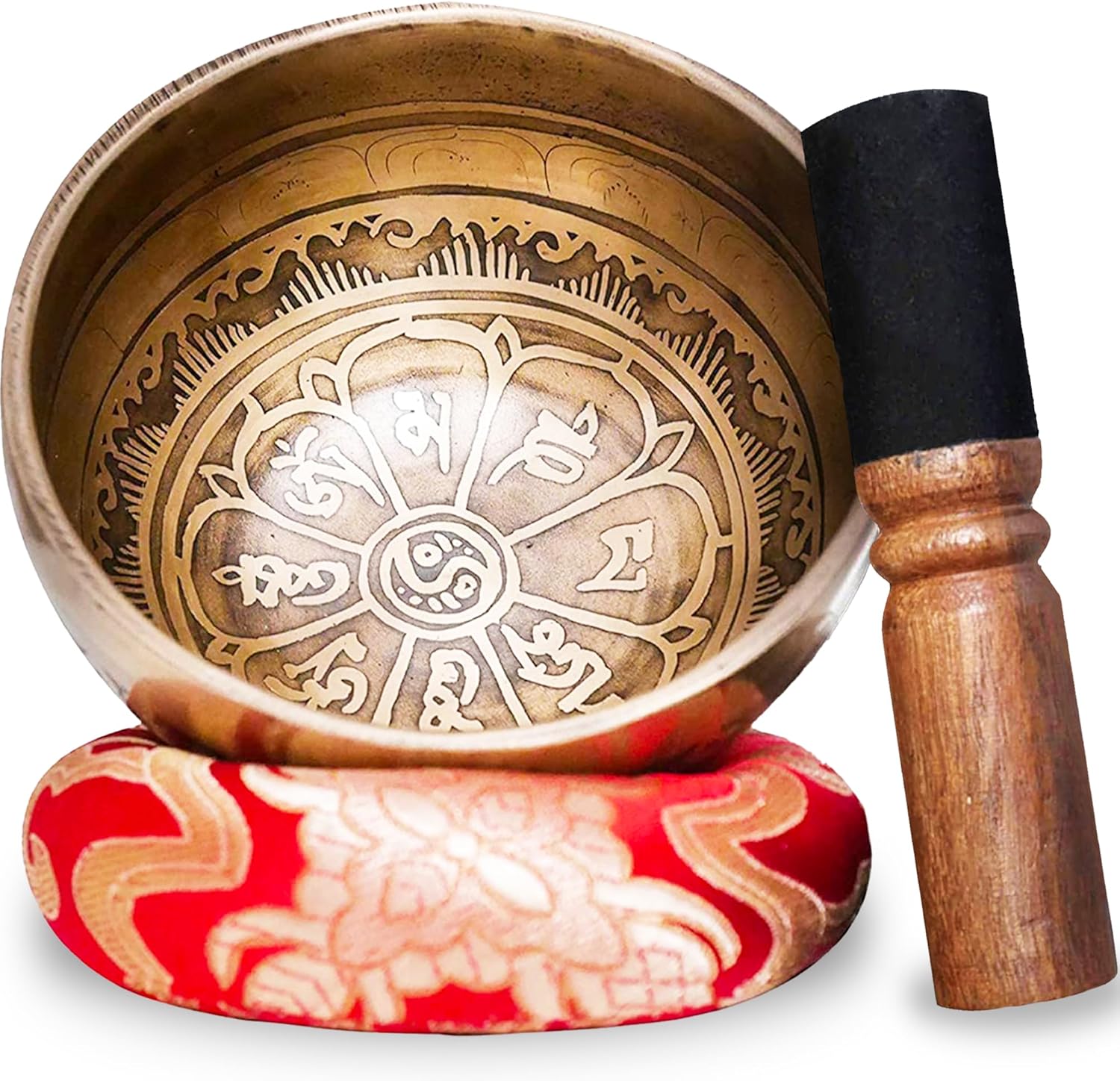 Tibetská Miska Sada 1 Ks Kladívko Polštář Meditace Jóga Premium Top