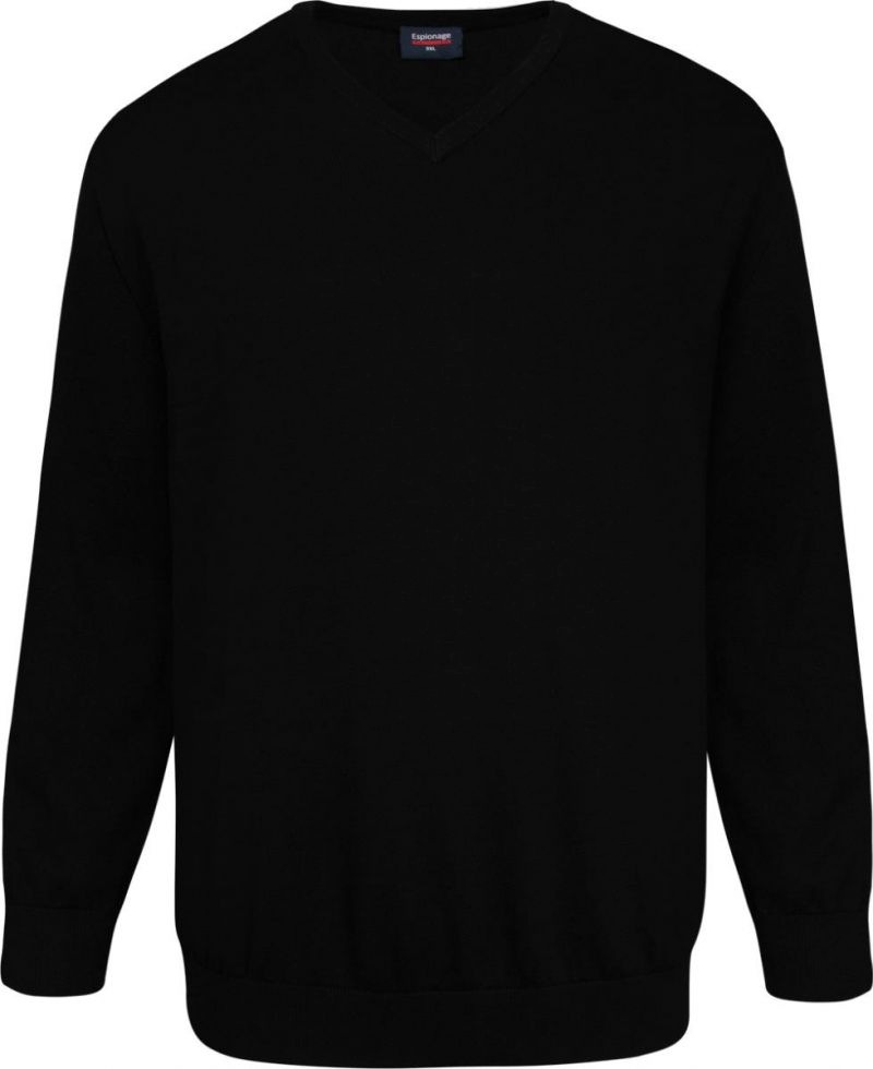 Velký pánský svetr se vzorem Espionage Velké Velikosti Plus Size 3XL