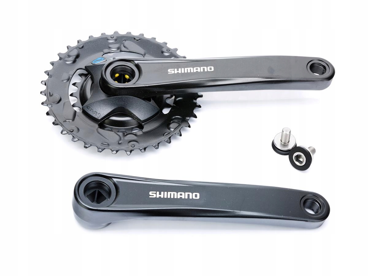 Mechanizm korbowy korba rowerowa Shimano Altus FC-M315-2 175mm 36/22 czarny