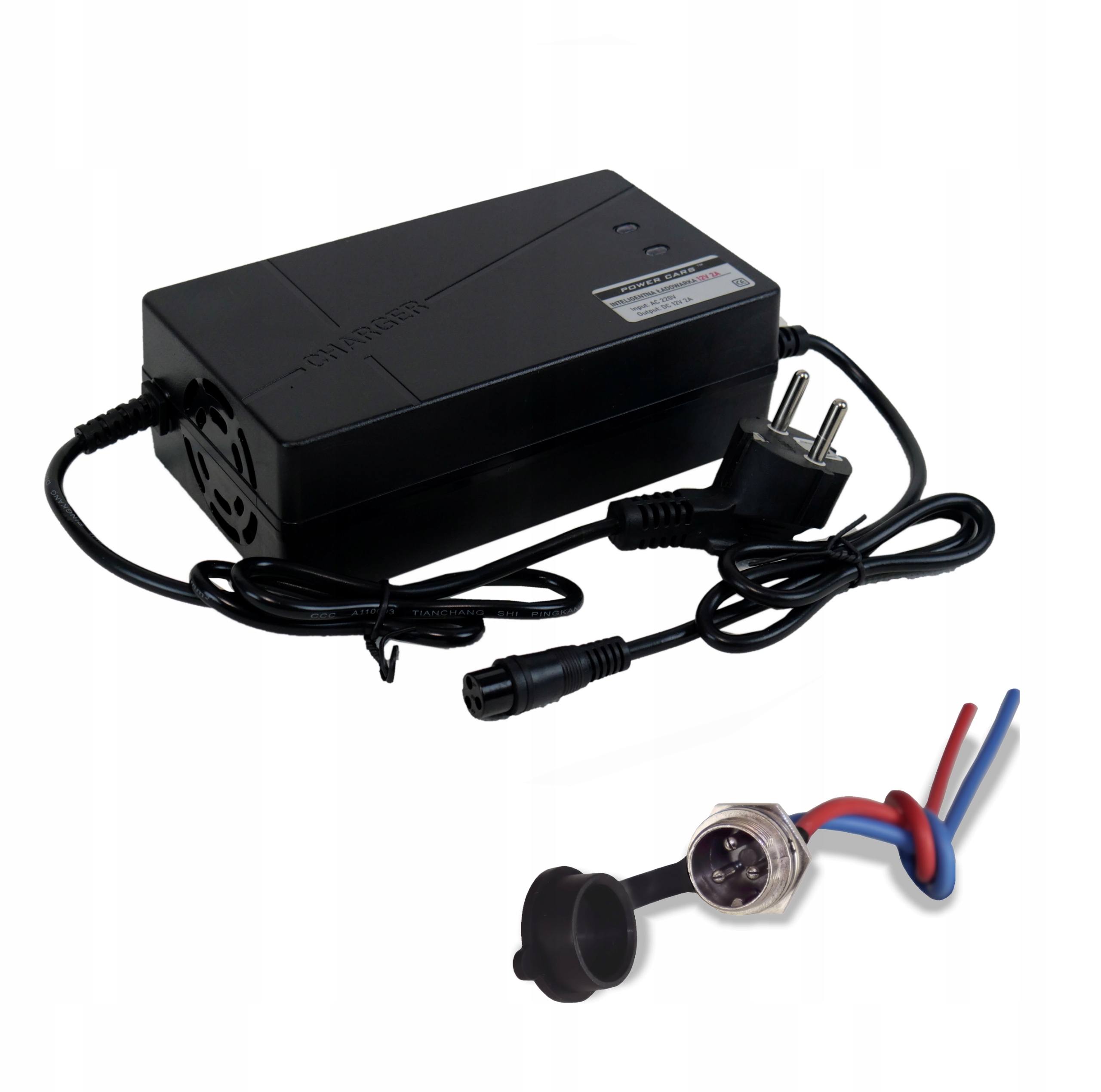 

Ładowarka złącze do aku żelowych i Agm 12V 2A