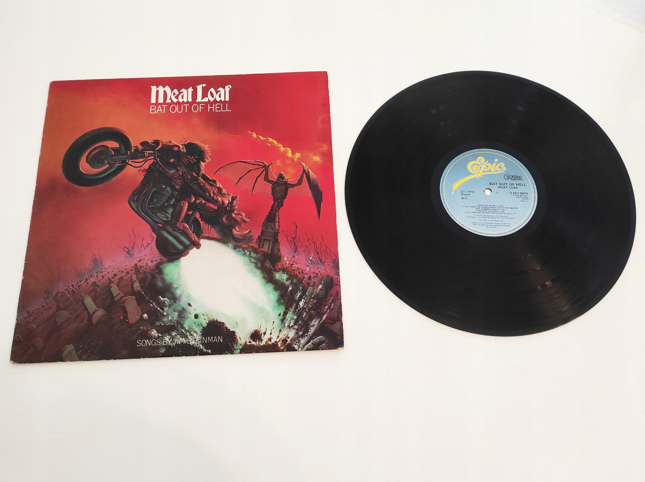 MEAT LOAF - Bat Out Of Hell (1977) UK 12375096806 - Sklepy, Opinie, Ceny w  Allegro.pl