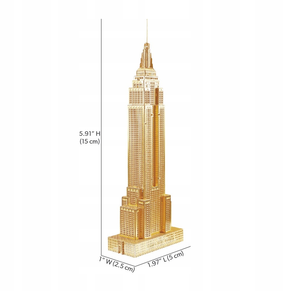Piececool Puzzle Metal 3D Model - Empire State Building Piececool Marka inna