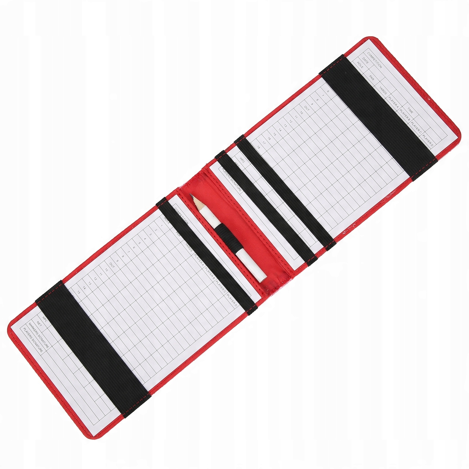 Golf ScoreCard Card Pu skórzana książka Golf Card Karta Karta Karta 53