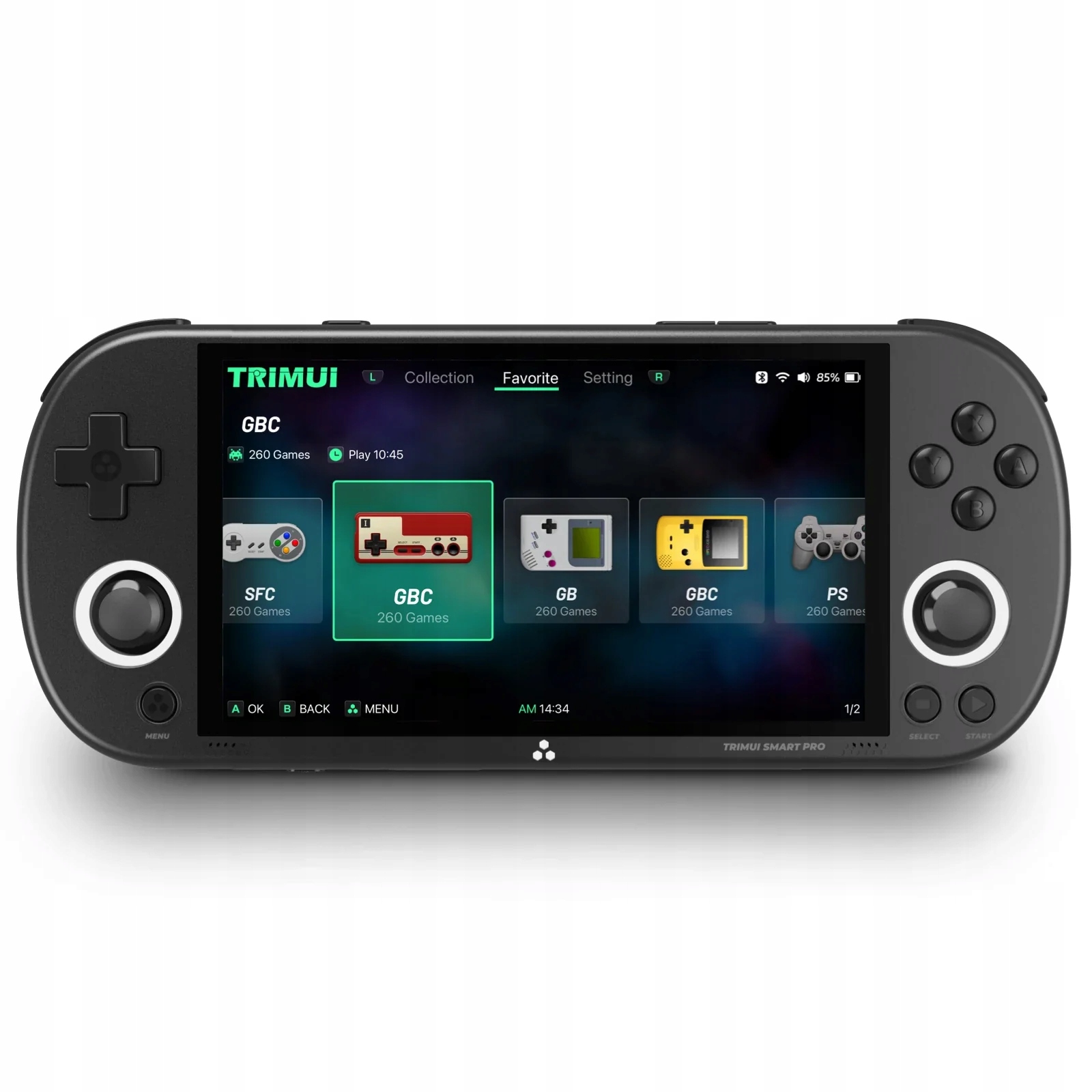 Retro prenosná konzola Trimui Smart Pro TG5040 čierna 64 Gb Hry