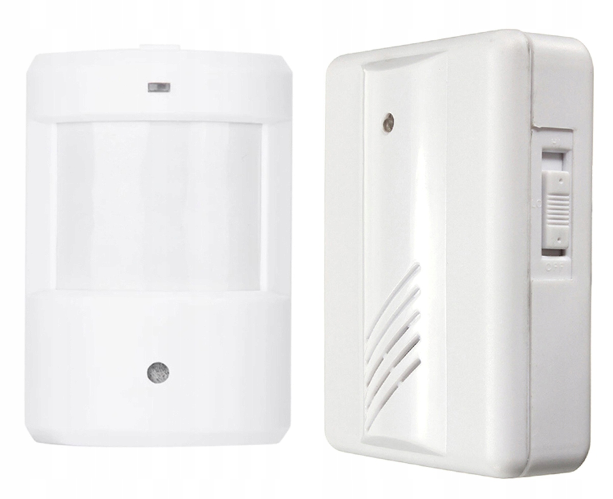 ALARM BEZPRZEWODOWY CZUJNIK RUCHU SYRENA 80dB SYGNALIZACJA CZUJKA 9V AG175 EAN (GTIN) 5907621808389