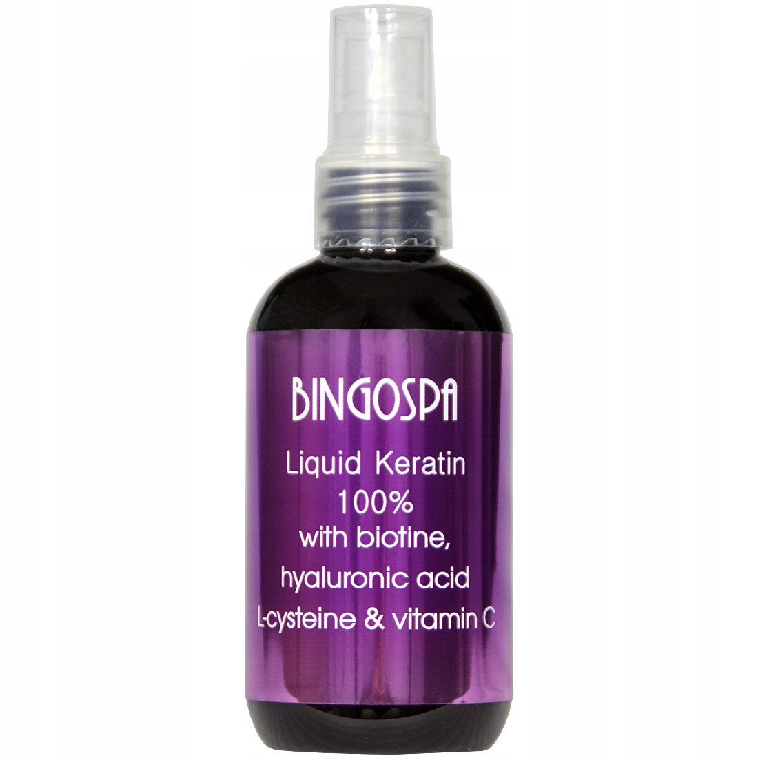 Płynna Keratyna Z Biotyną Kwasem Hialuronowym L-cysteiną Witaminą C 100 ml