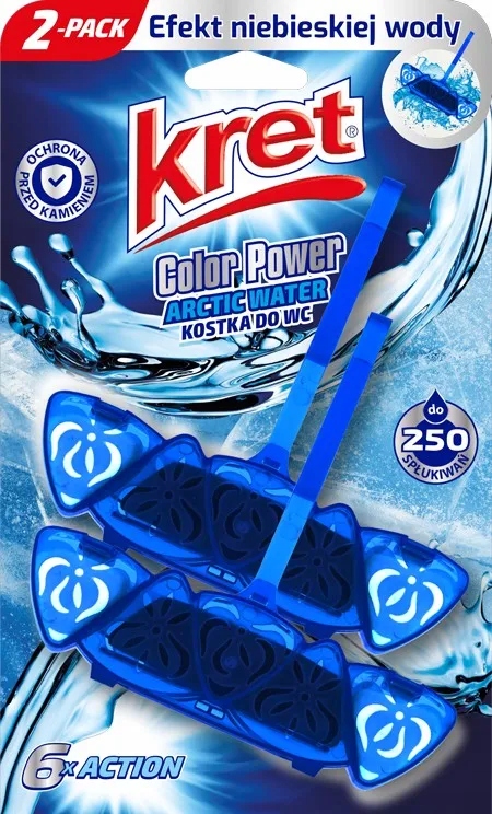 

Kret Zawieszka do Wc barwiąca wodę Duo Artic 2x40g