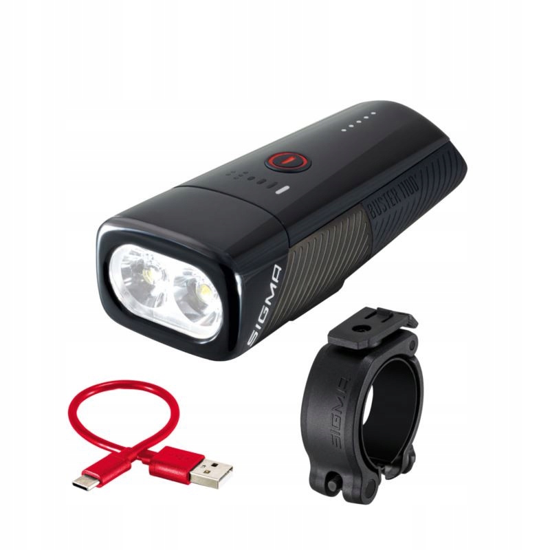 Sigma přední světlo Buster 1100 Fl černá