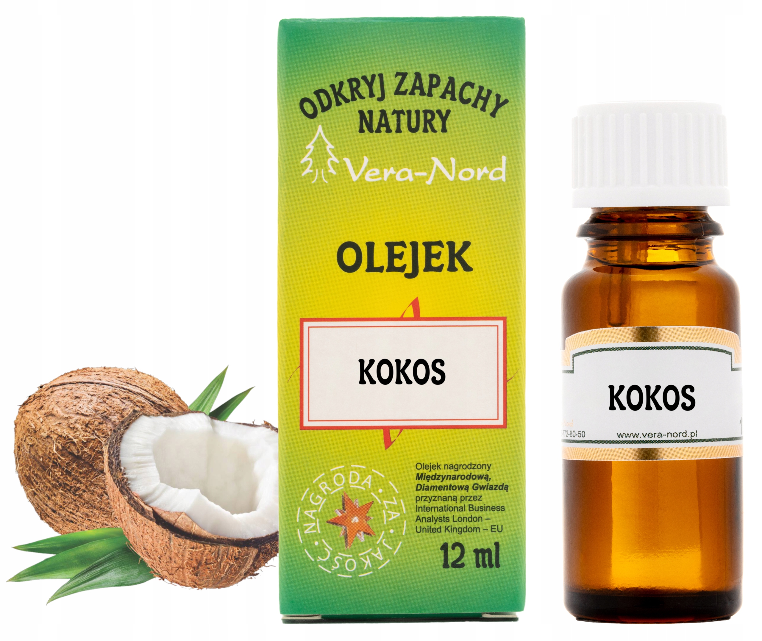

Kokos Olejek Zapachowy 12 ml Vera Nord