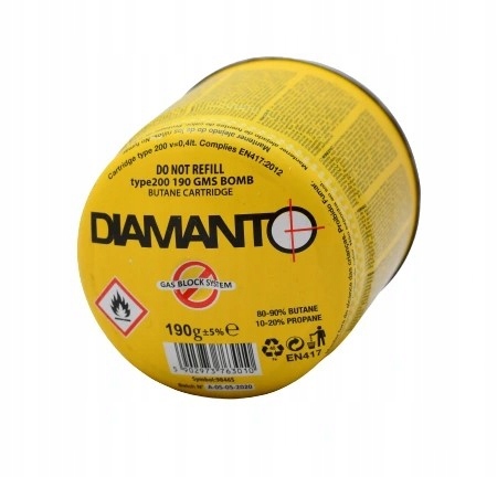 

Gaz Kartusz Gazowy Diamanto 190 g