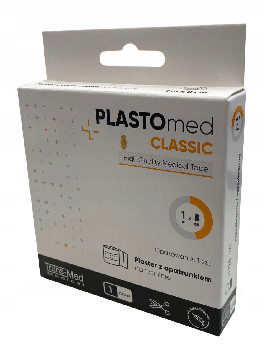 

PLASTOmed plaster tkaninowy z opatrunkiem 8cmx1m