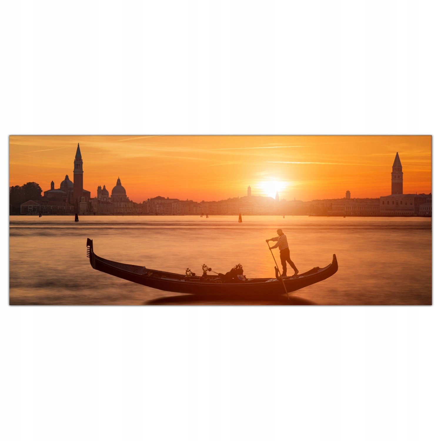 

Obraz na szkle Foto Wenecja Gondola Kanał 125x50
