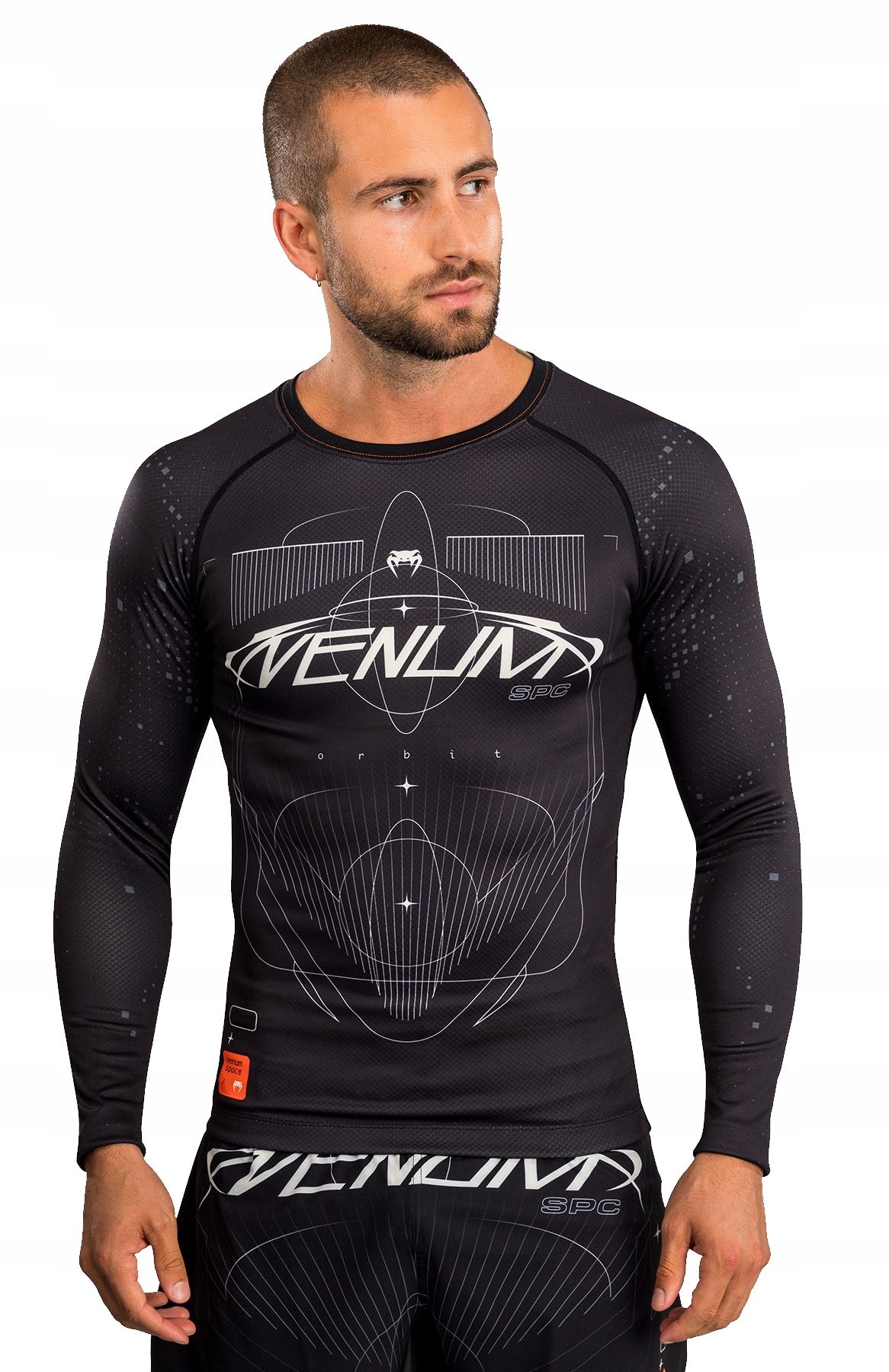 Venum Eclipse Rashguard s dlouhými rukávy, černá/zelená, velikost XL
