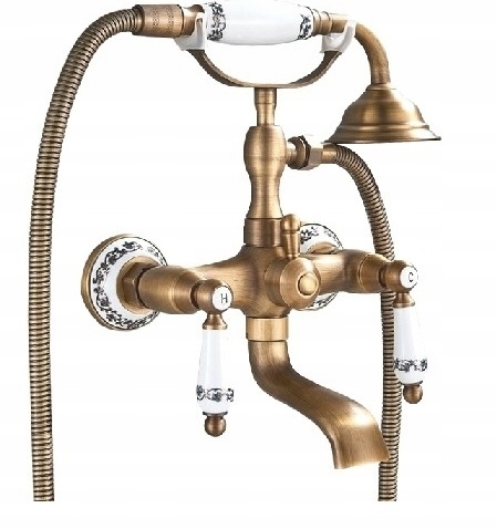 Vaňová batéria Old Retro Mosadz Keramika