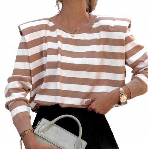 Cocomore Svetr Camel Bílé pruhy Polštáře Novinka