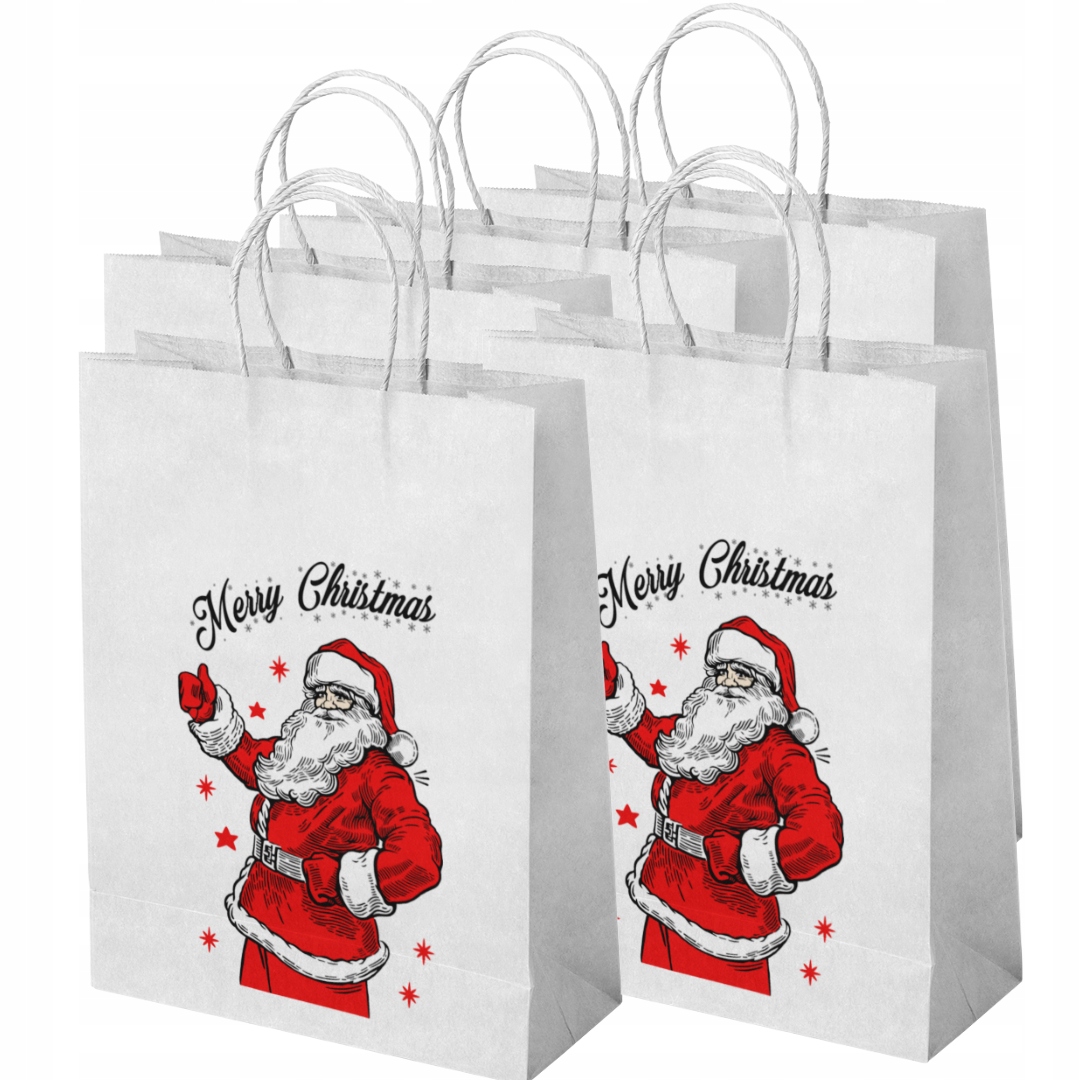 

Torebki prezentowe na Mikołaja Święta 5szt