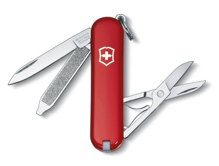 SCYZORYK VICTORINOX CLASSIC 0.6223.G PUDEŁKO 58MM 7 funkcji CeDe