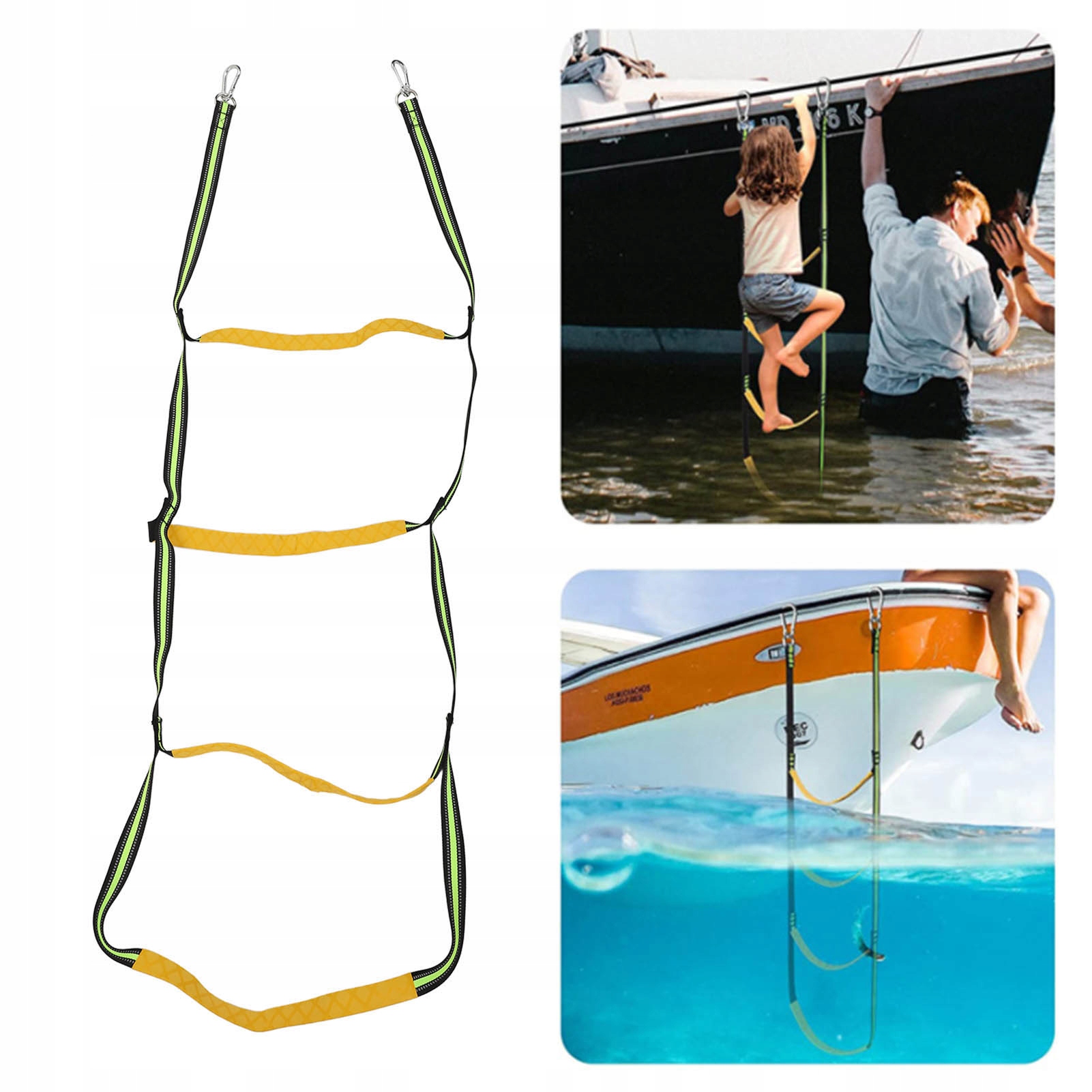 DRABINKA RUFOWA 124CM 4 STOPNIE JACHTOWA Marka bez marki