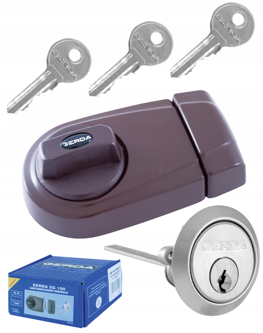 Univerzální vrchní zámek ZG-100 Gerda, 7 barev
