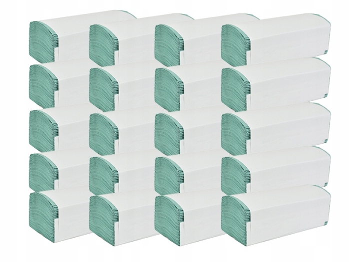 Levně Papírový Ručník Zz Skládaný Zelený 4000