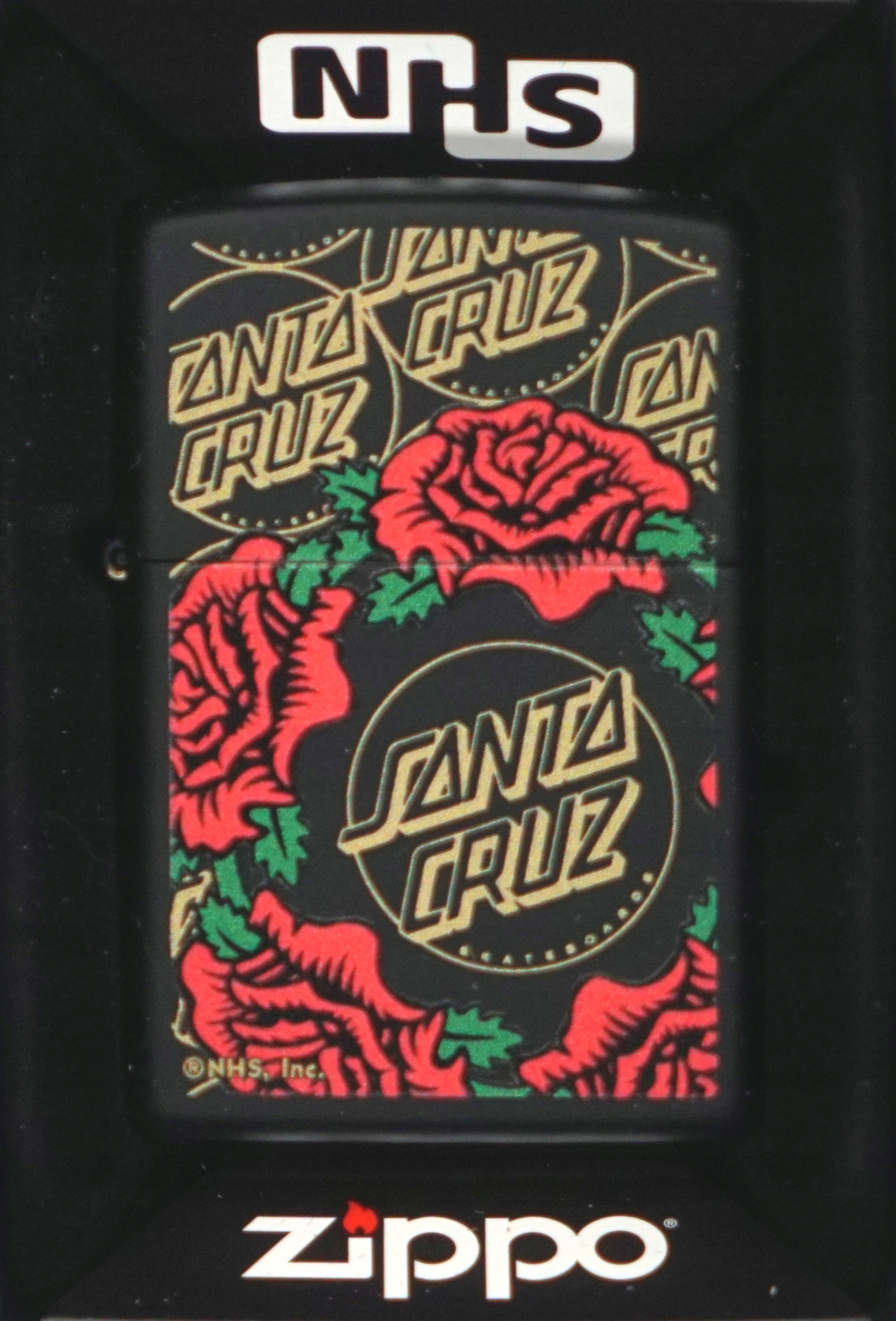 Zapalovač Zippo Santa Cruz Design 60005921 Větruodolný benzínový