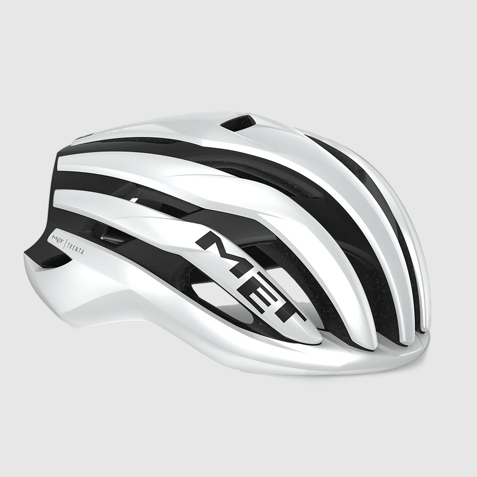 Cyklistická přilba Met Trenta Mips white black matt glossy S (52-56 cm) Met