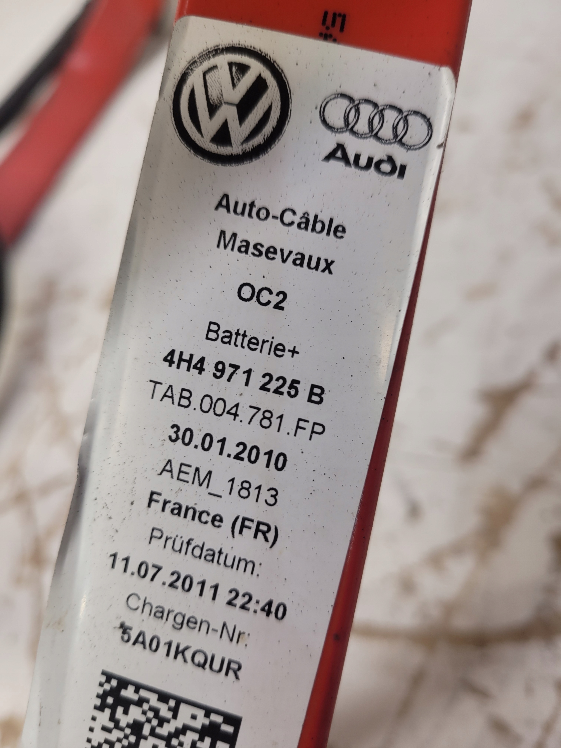 batteriekabelbaum PLUSOWY AUDI A8 D4 4H4971225B