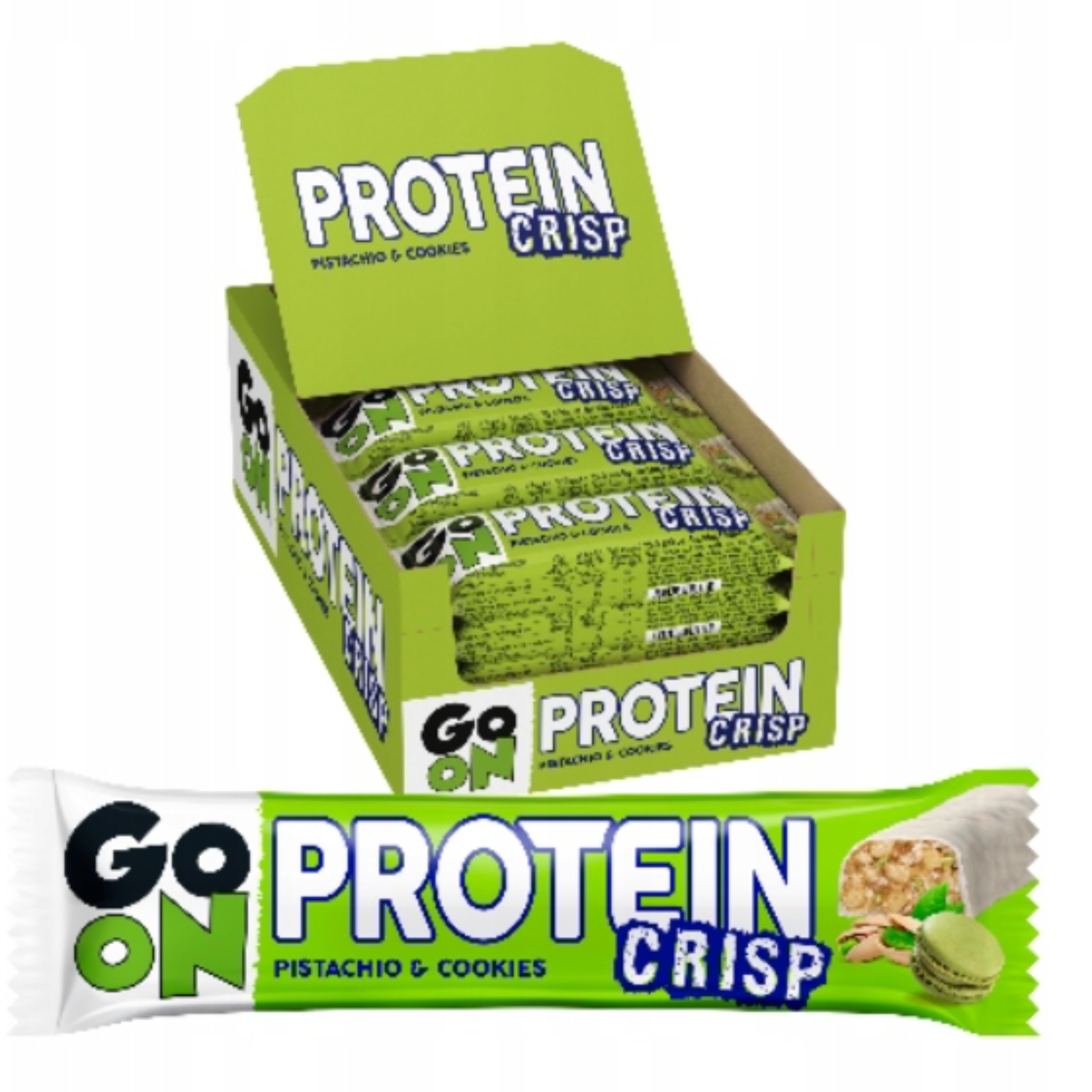 Levně Proteinová Tyčinka Go On Protein Crisp Pistácie 20% Bílkoviny Wpc 80 24 x 45 g