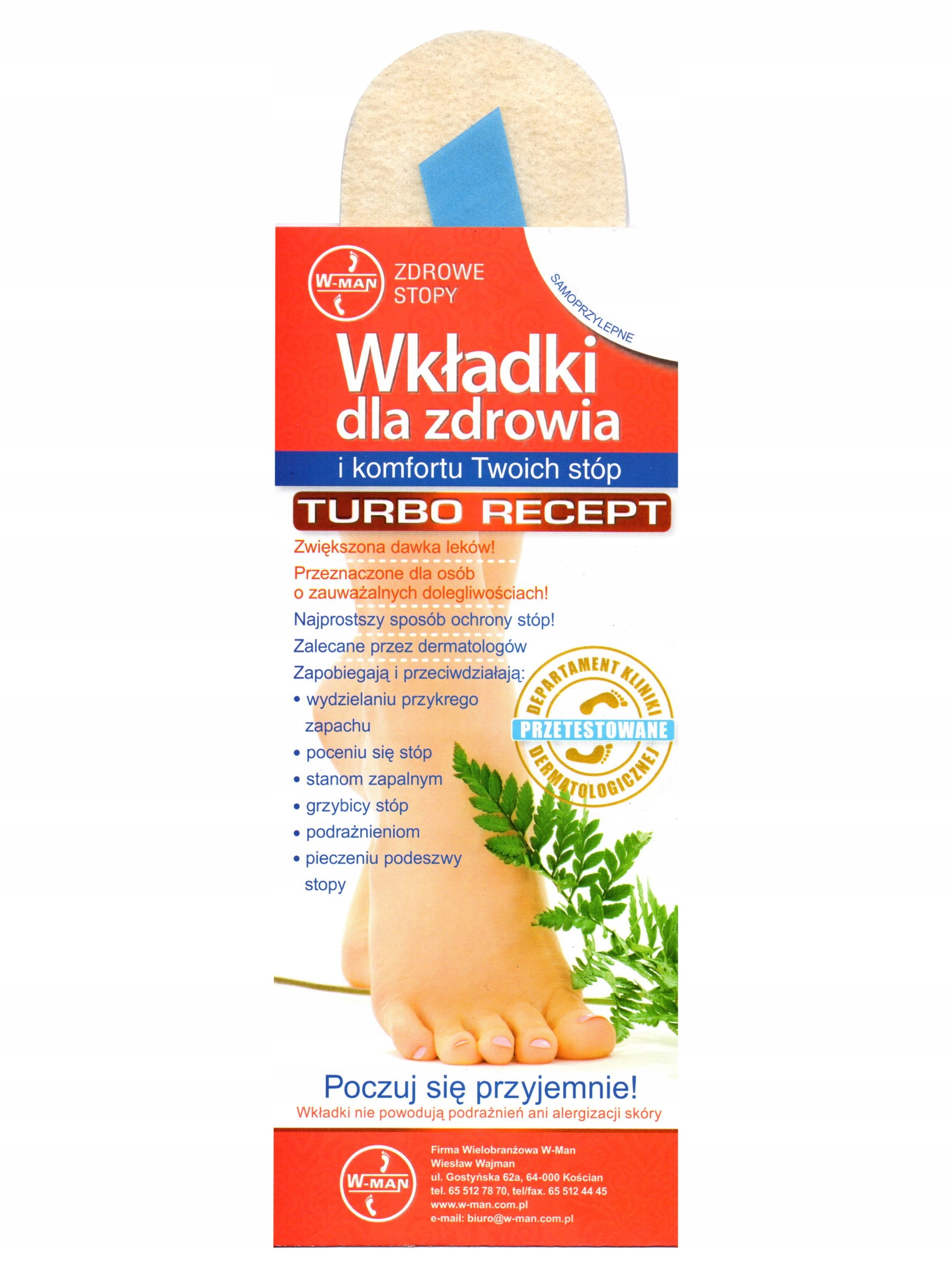 

Turbo Recept wkładki przeciwpotne do butów 39 40