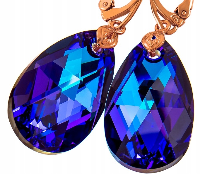 Krystaly Náušnice Helio Rose Gold Stříbro