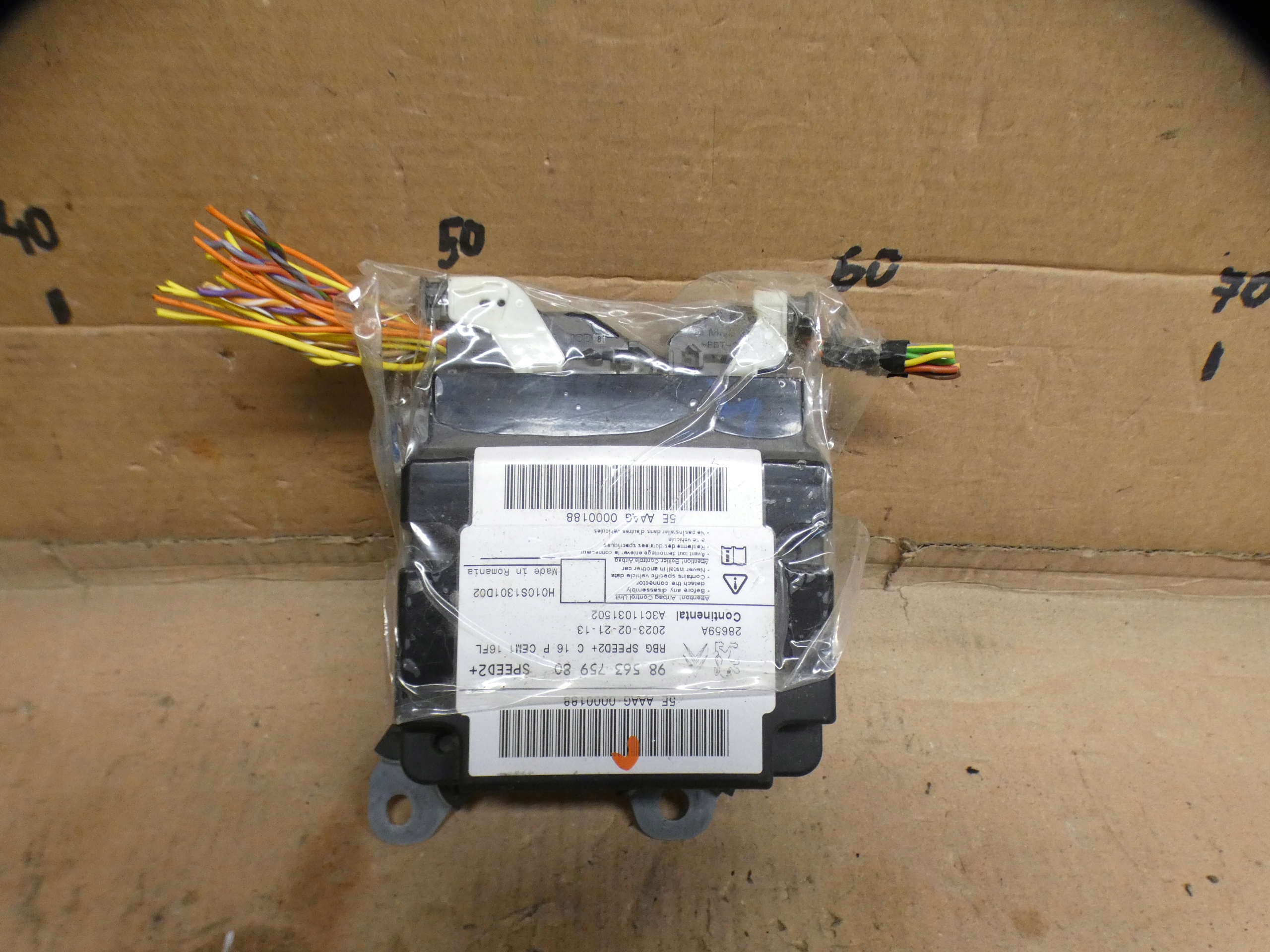 modulo sensor airbag FIAT DOBLO 24R 9856375980