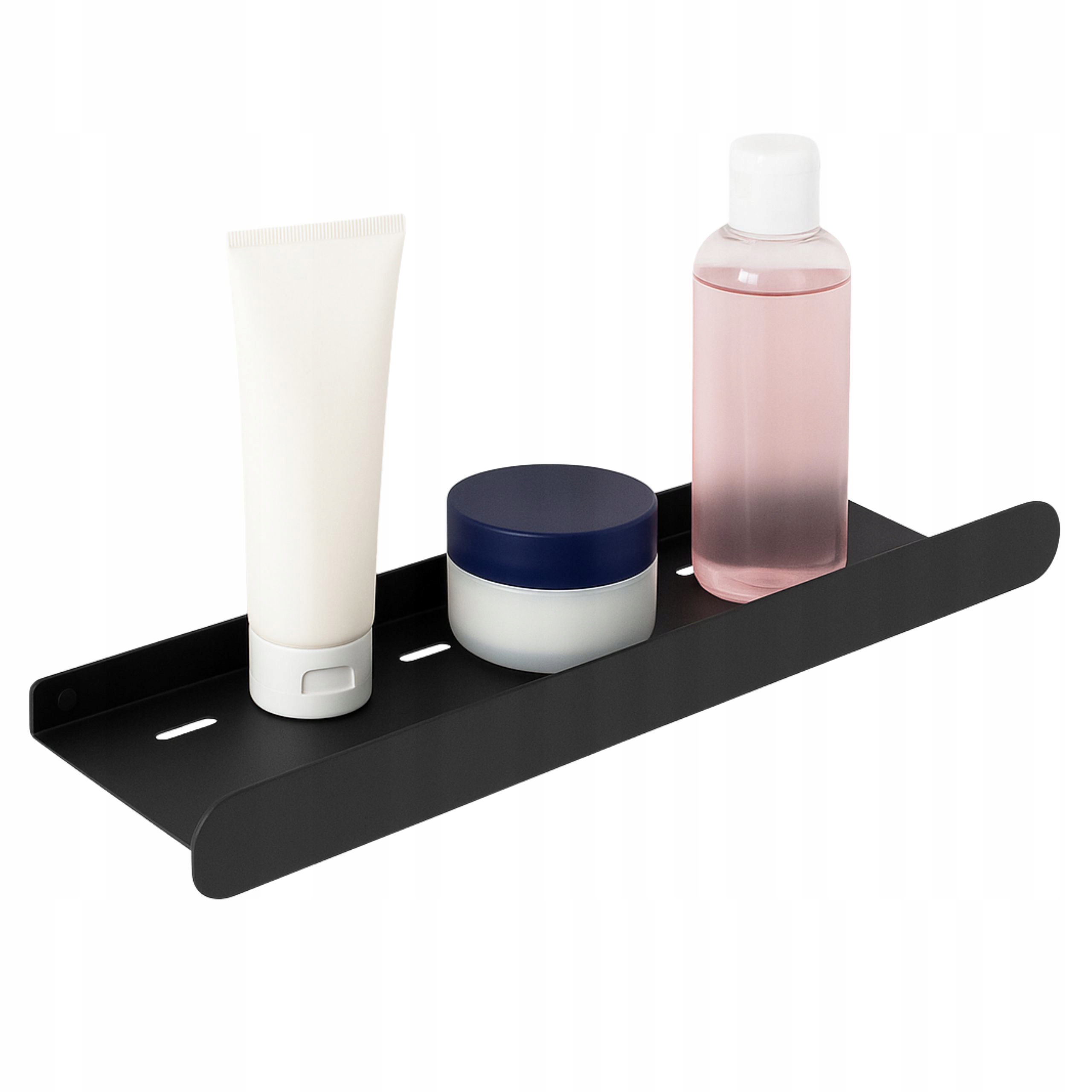 Koupelnová Polička Černá Sprchová 45 cm Rea Nástěnná Závěsná Matná SF03